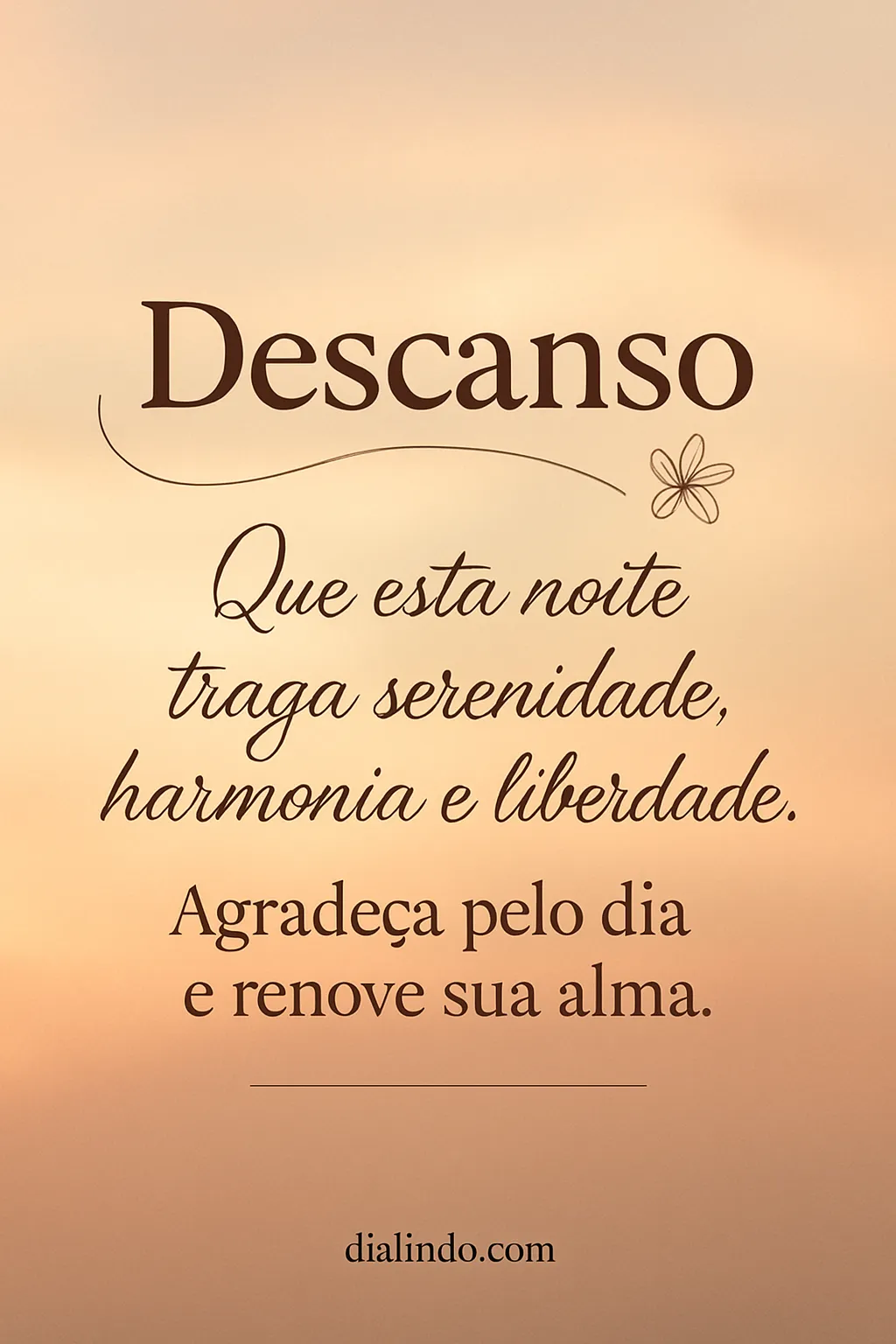 Noite de Serenidade e Renovação