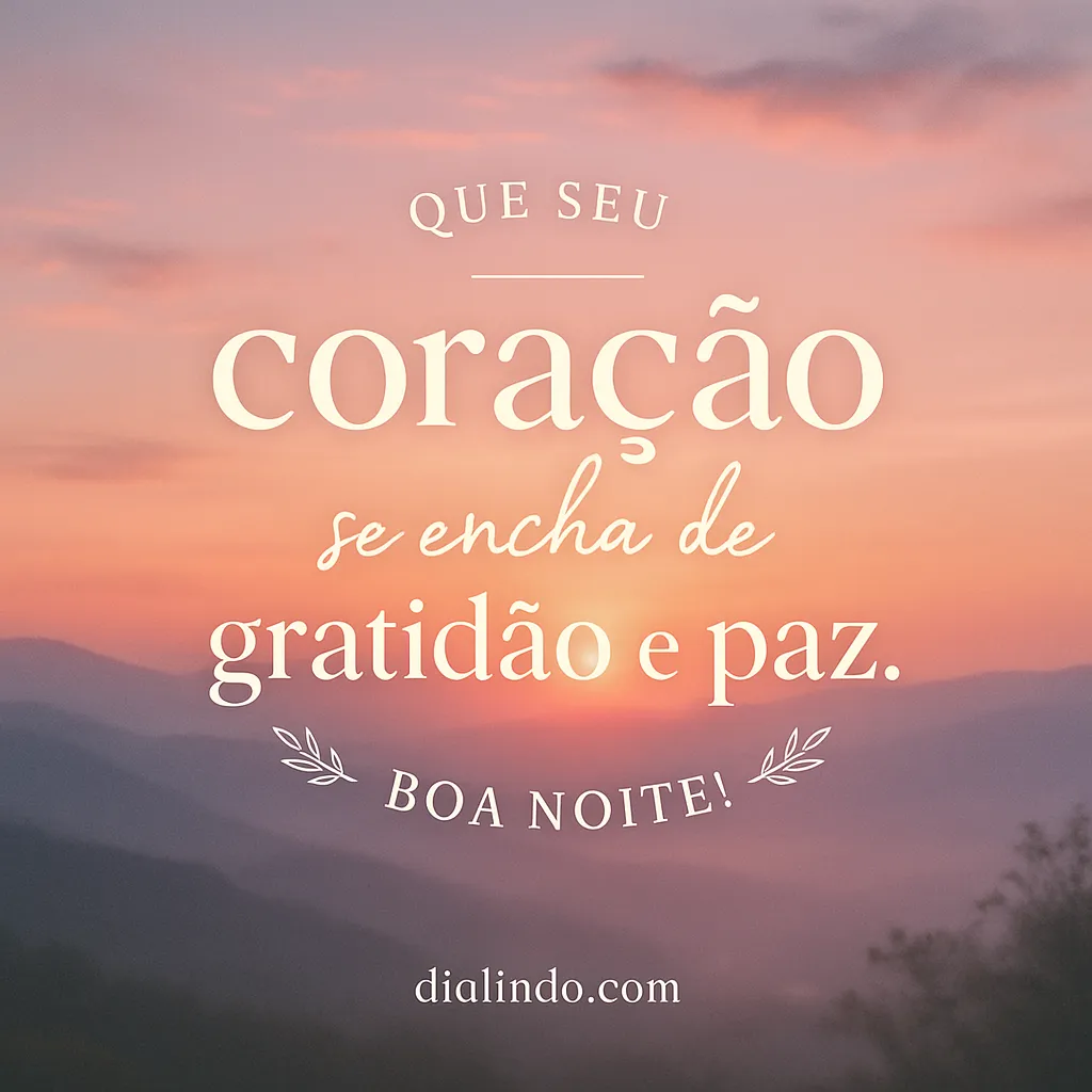 Noite de Gratidão e Serenidade