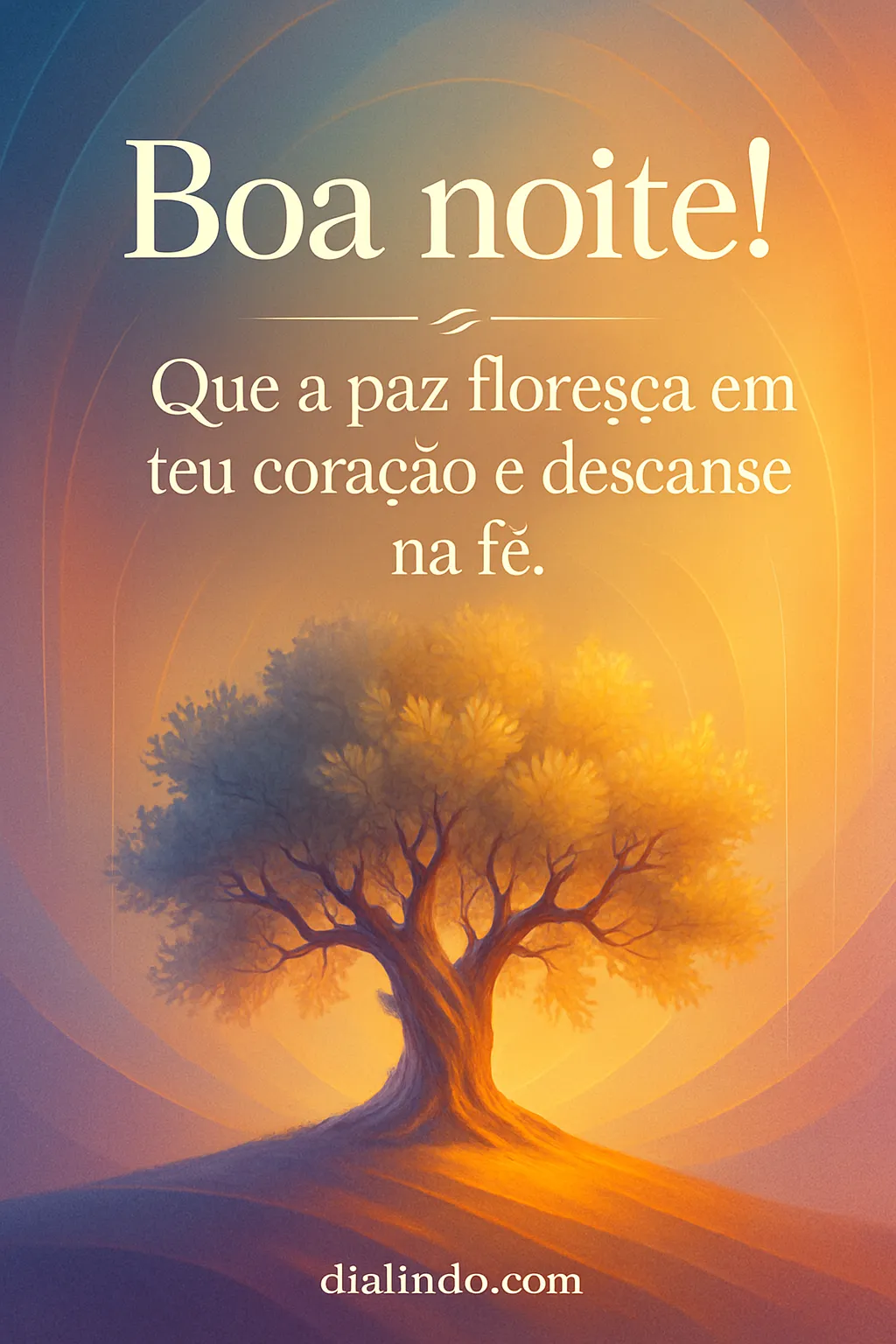 Paz florida, fé noturna.