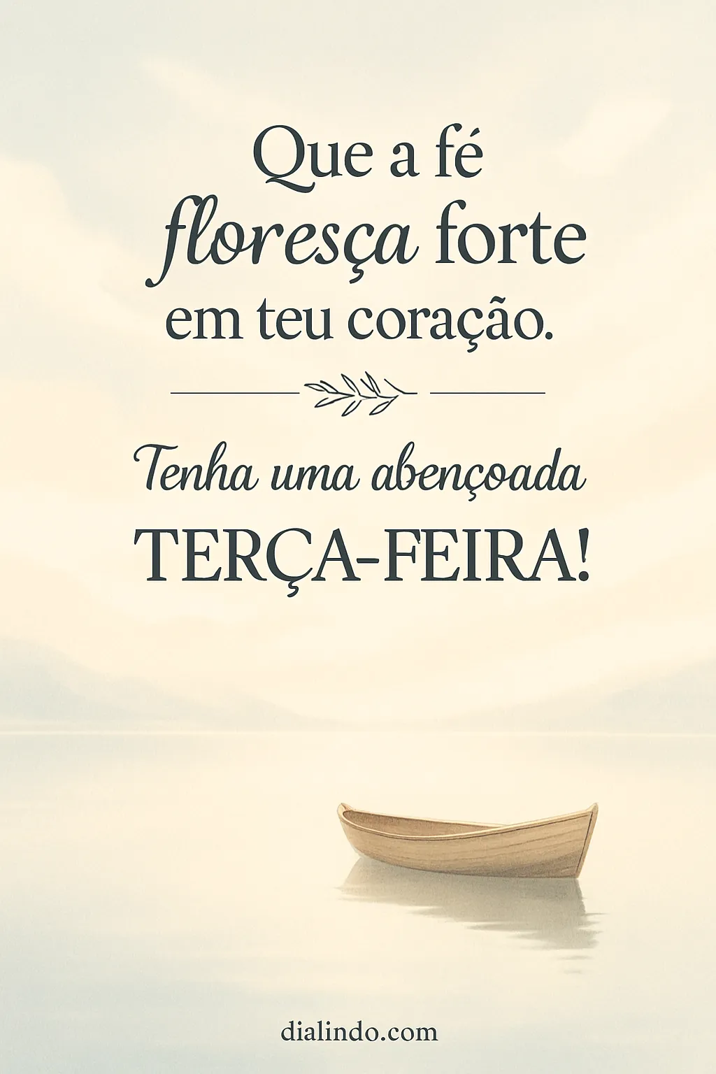 Fé florida na Terça.