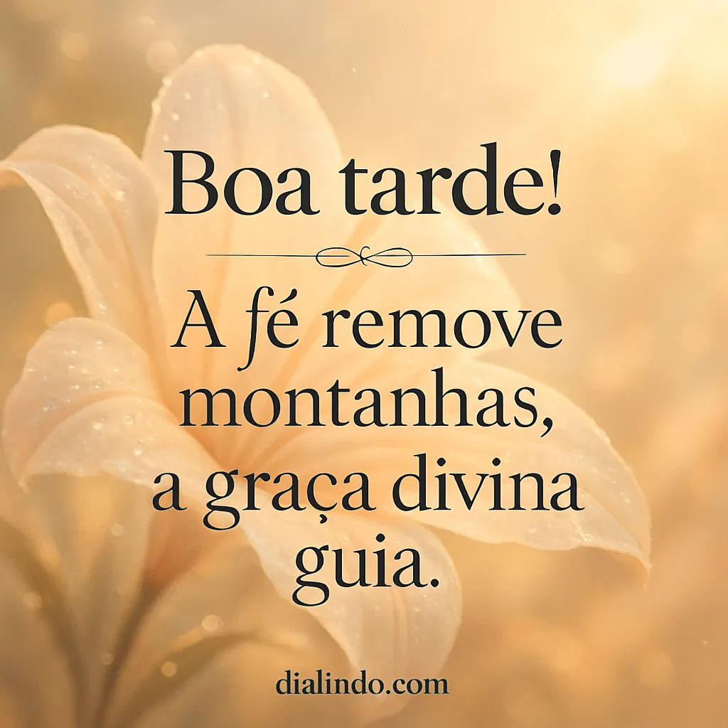 Fé, Guia e Montanhas Removidas