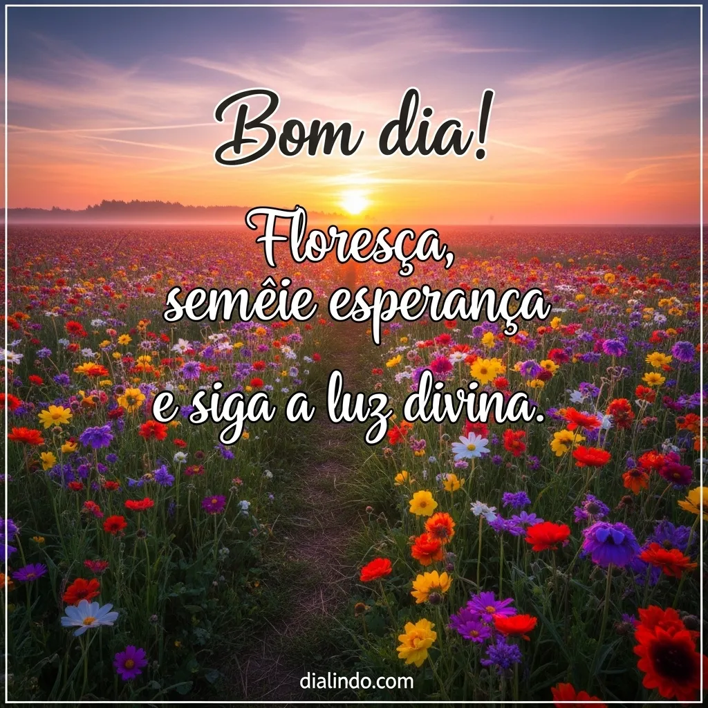 Florescer, Semear, Seguir: Luz