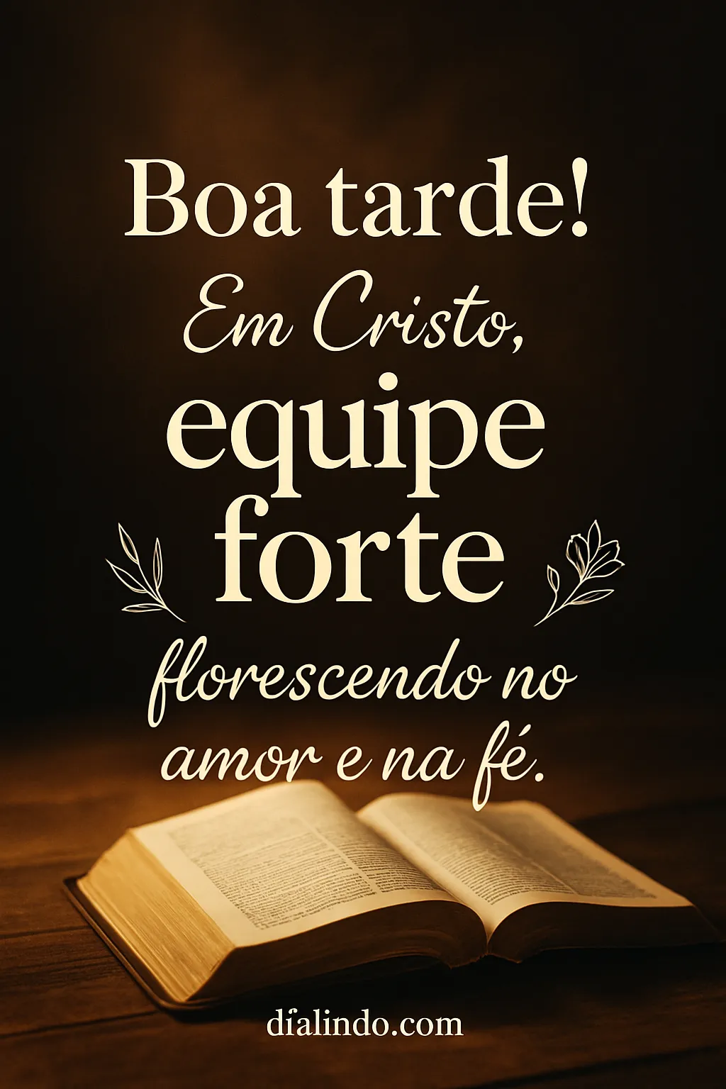 Florescer em Equipe Cristã.