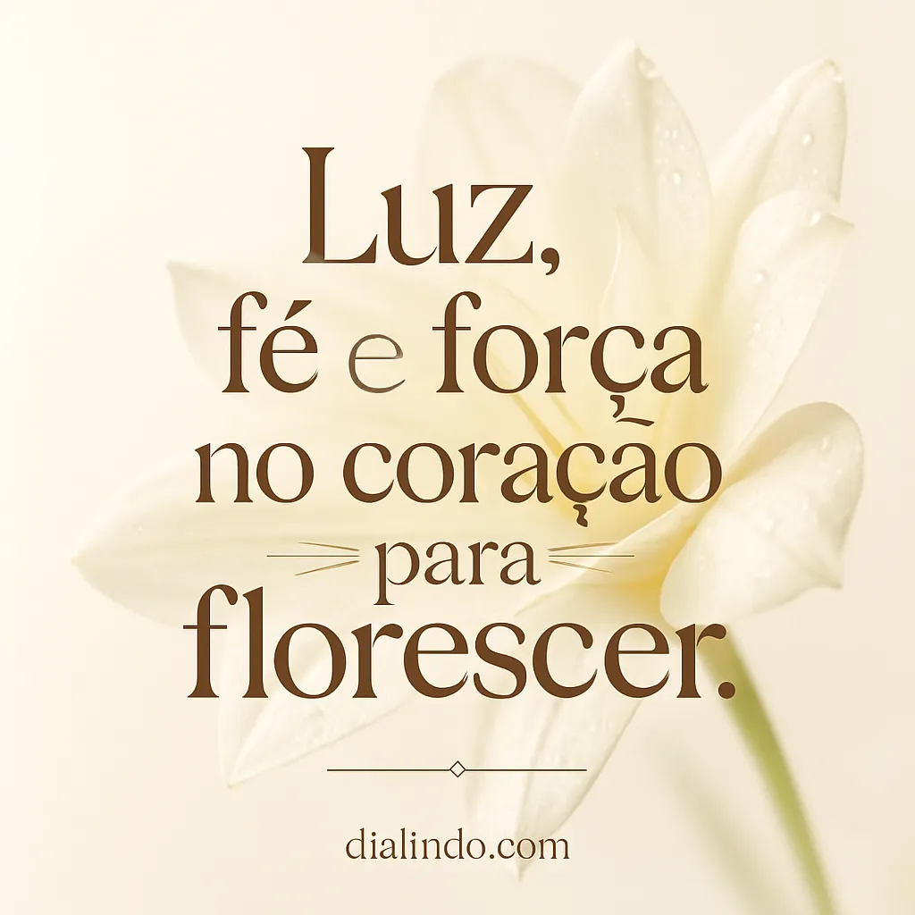 Florescer: Coração Iluminado e Forte