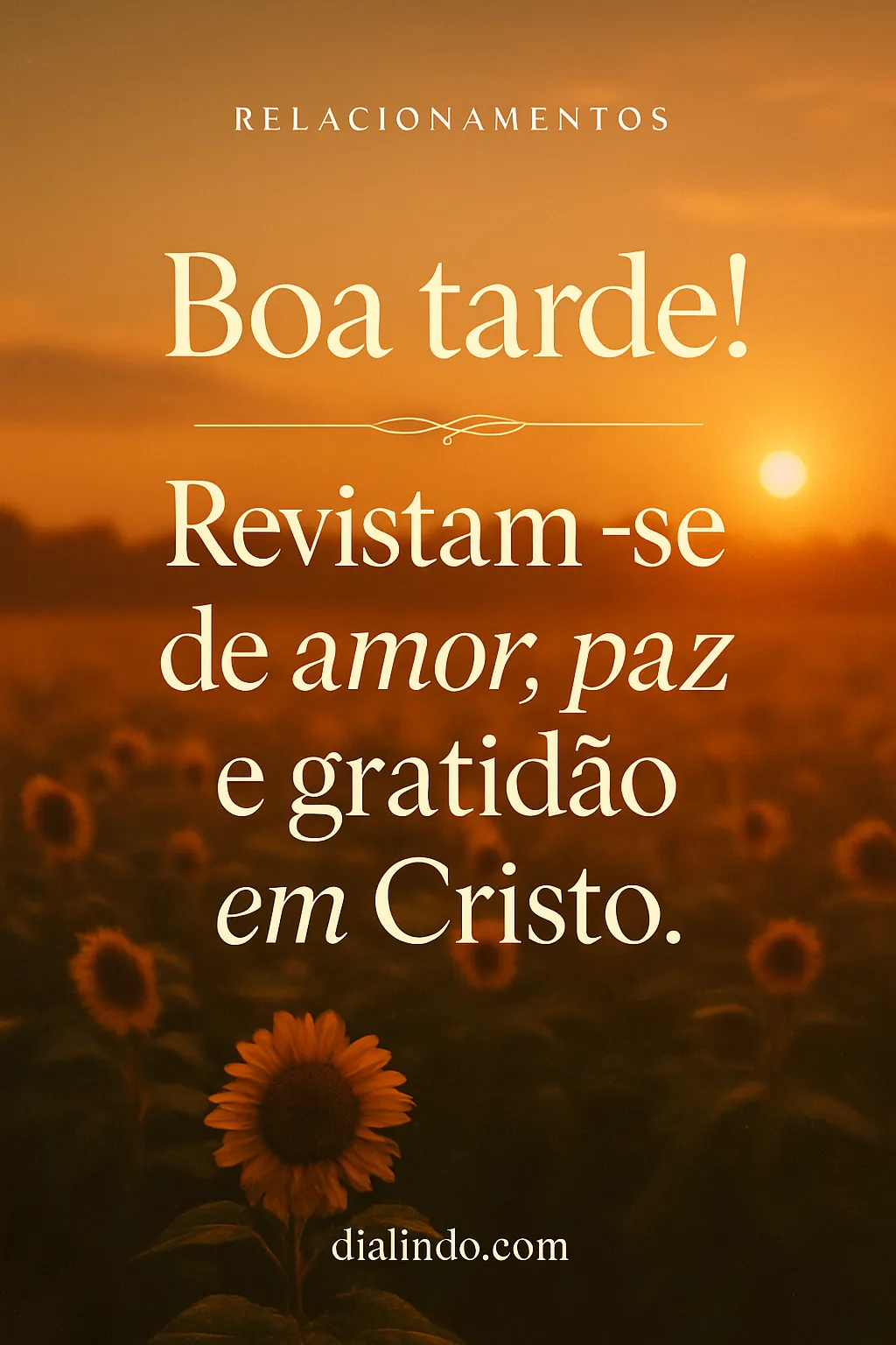 Vestes Divinas: Amor, Paz, Gratidão