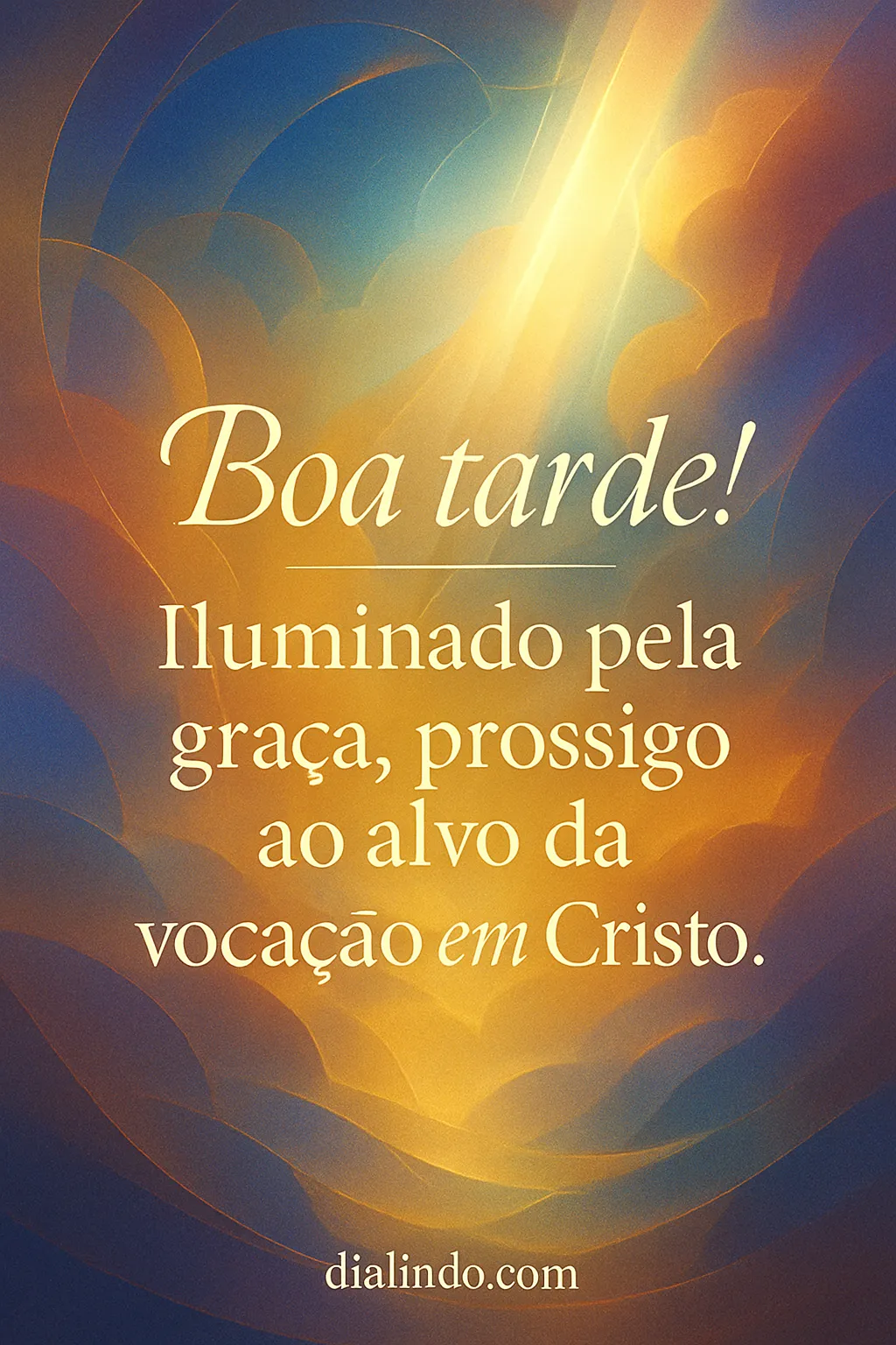 Vocação Cristã: Luz Alvo