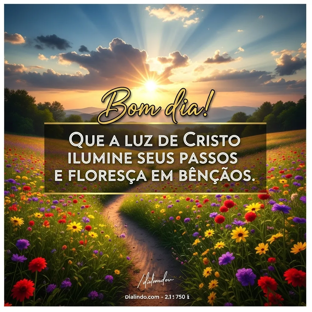Passos Iluminados em Flor.