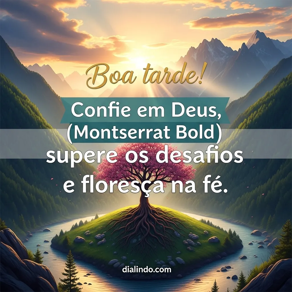 Deus, Desafio, Fé: Florescer Sempre.