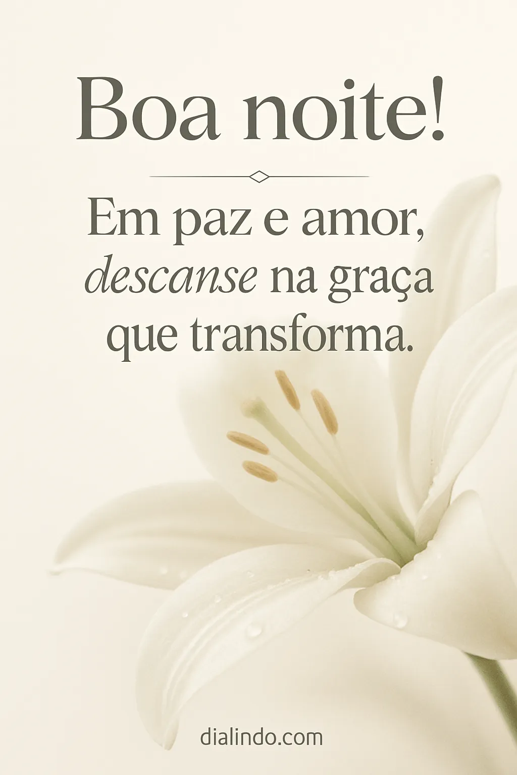 Graça: Refúgio do Sono Transformador