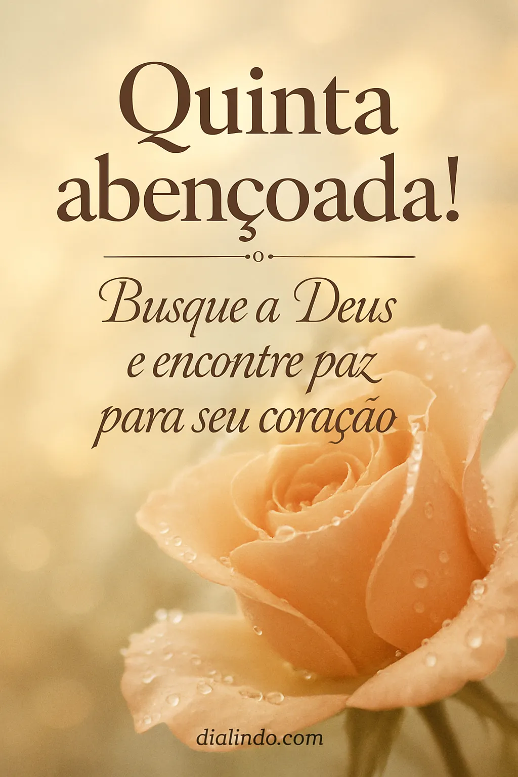 Quinta: Paz Divina no Coração