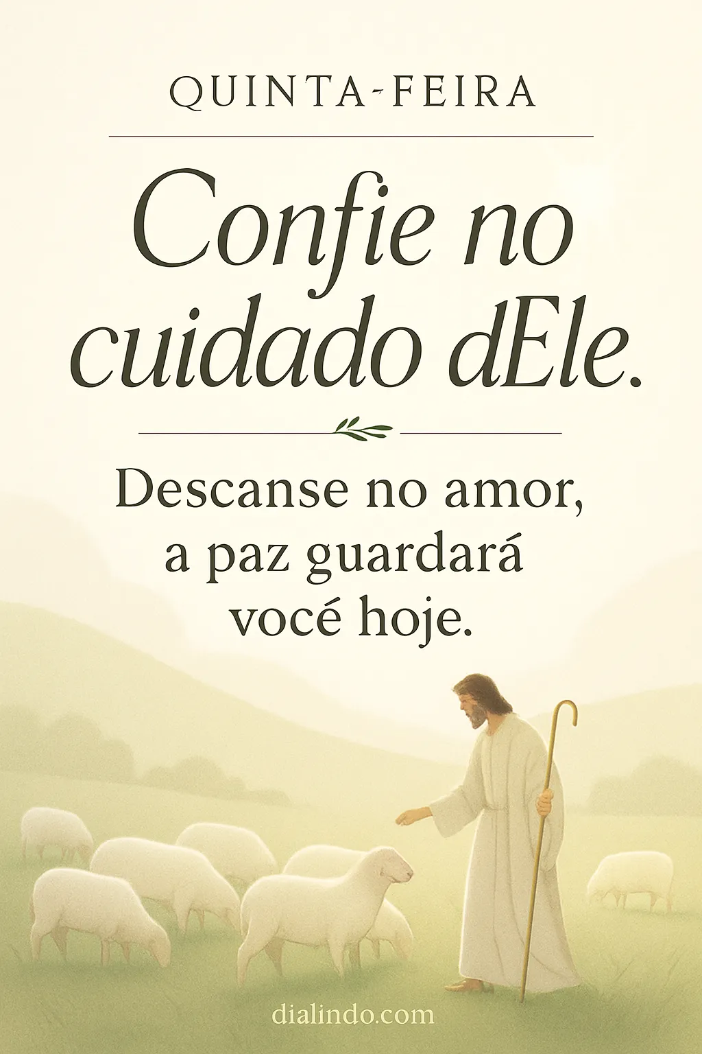 Paz no Cuidado Divino