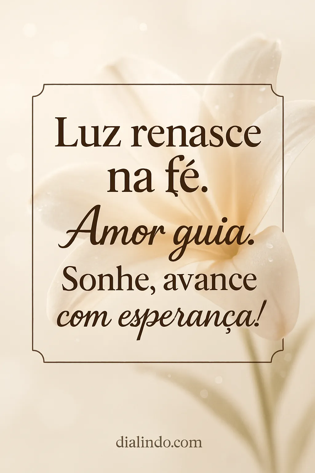 Fé Luminosa: Amor e Sonhos