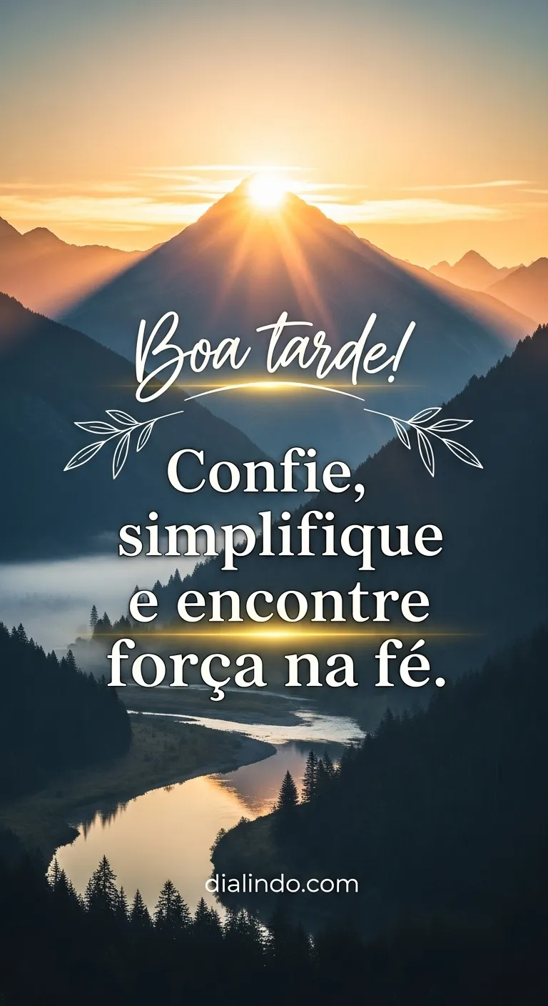 Fé Simplificada, Força Confiante