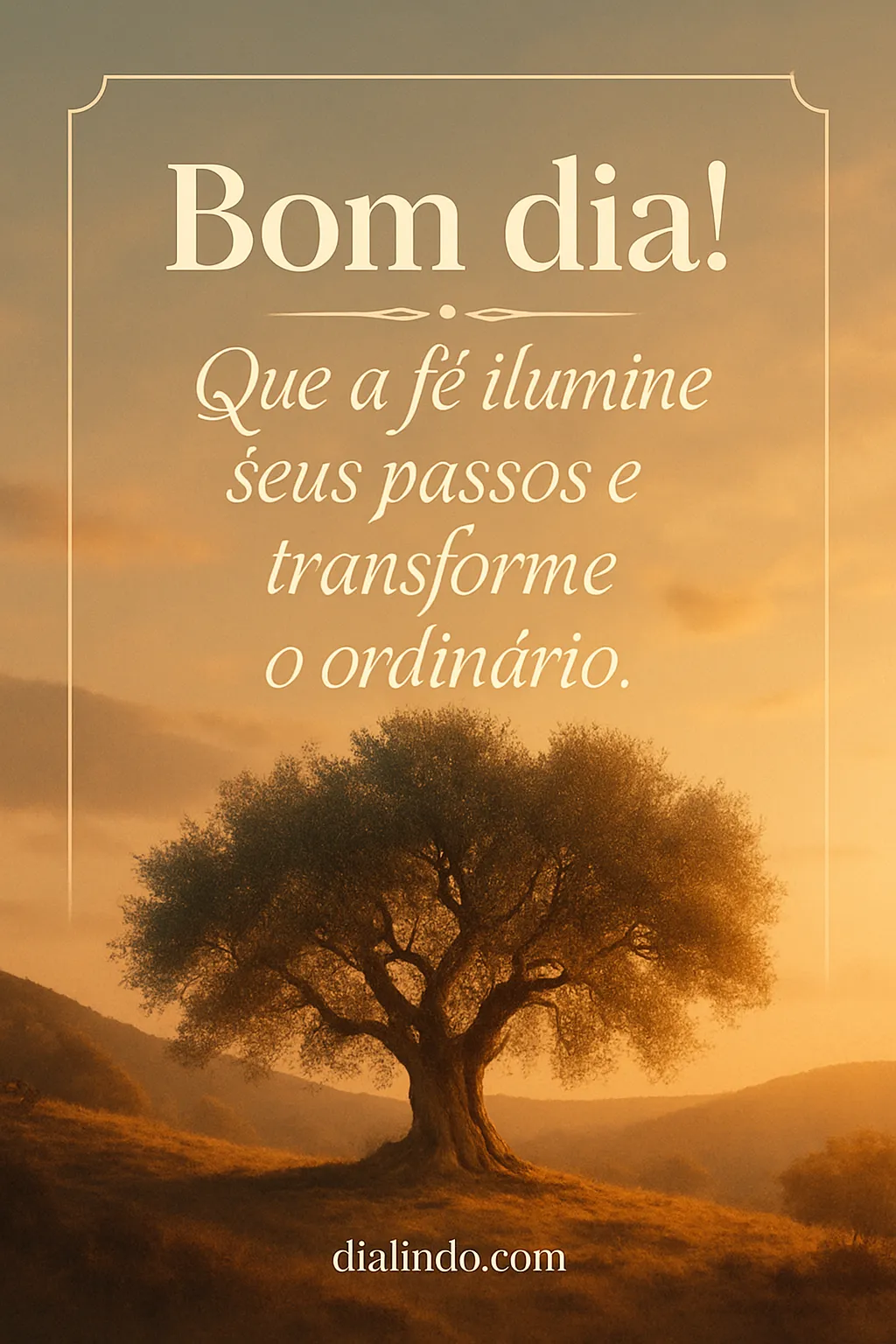 Luz da fé no comum.