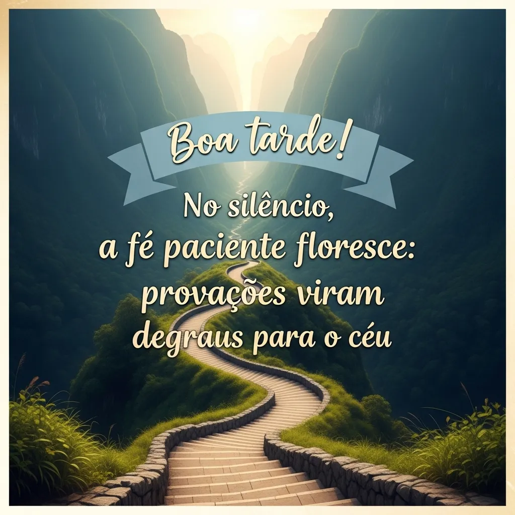 Silêncio: Fé, Degraus Celestes.