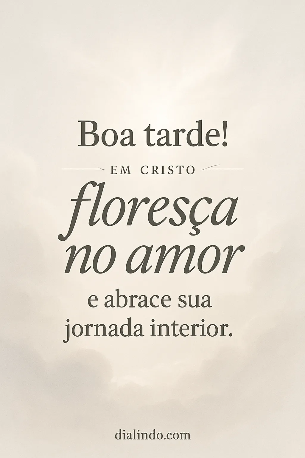 Florescer no Amor Interior.