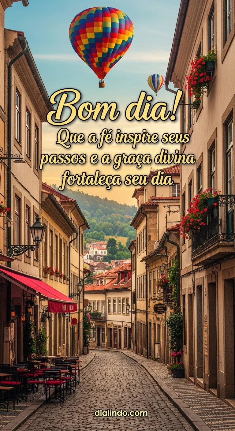 Passos guiados, dia abençoado