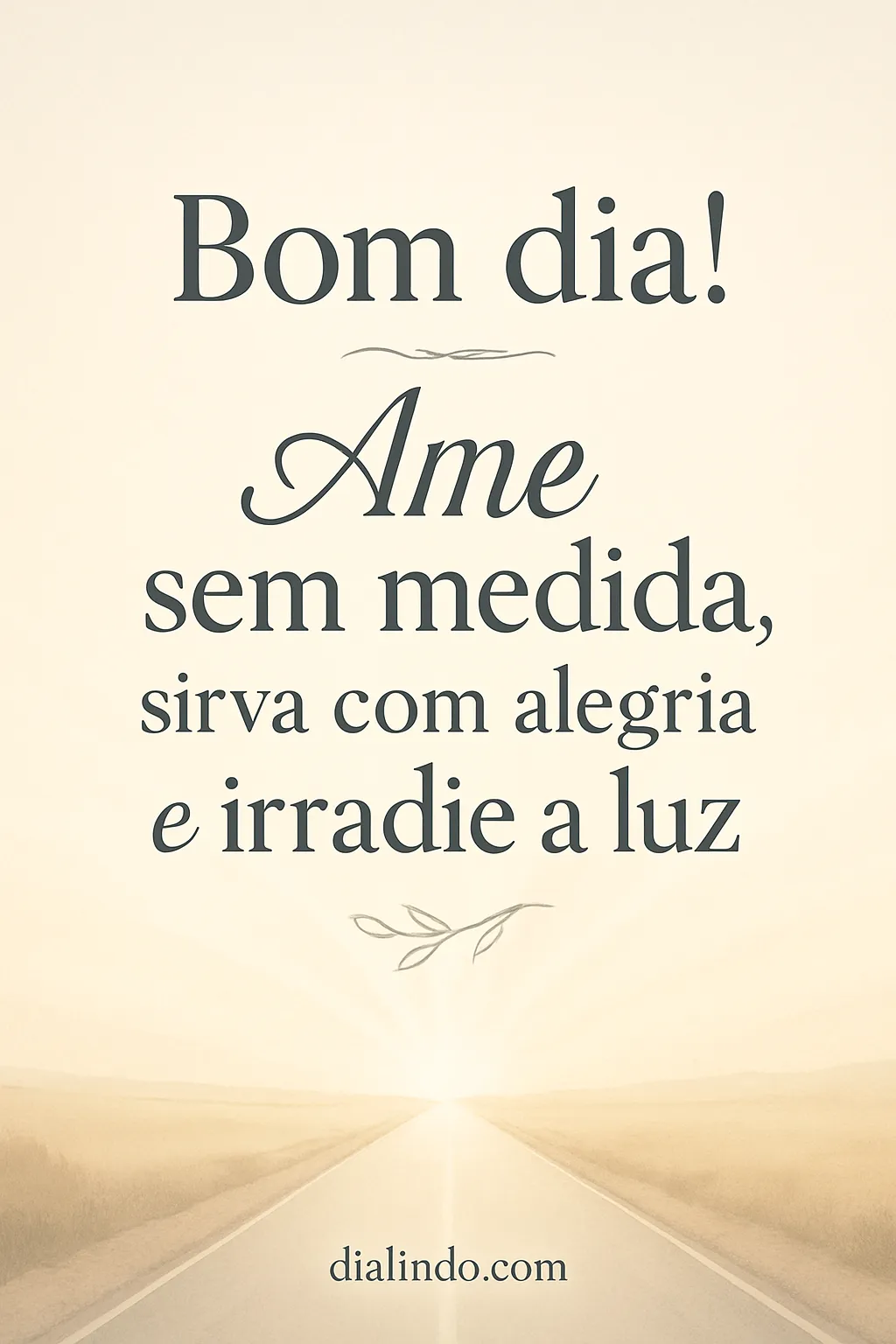 Luz: Amor, Serviço, Alegria.