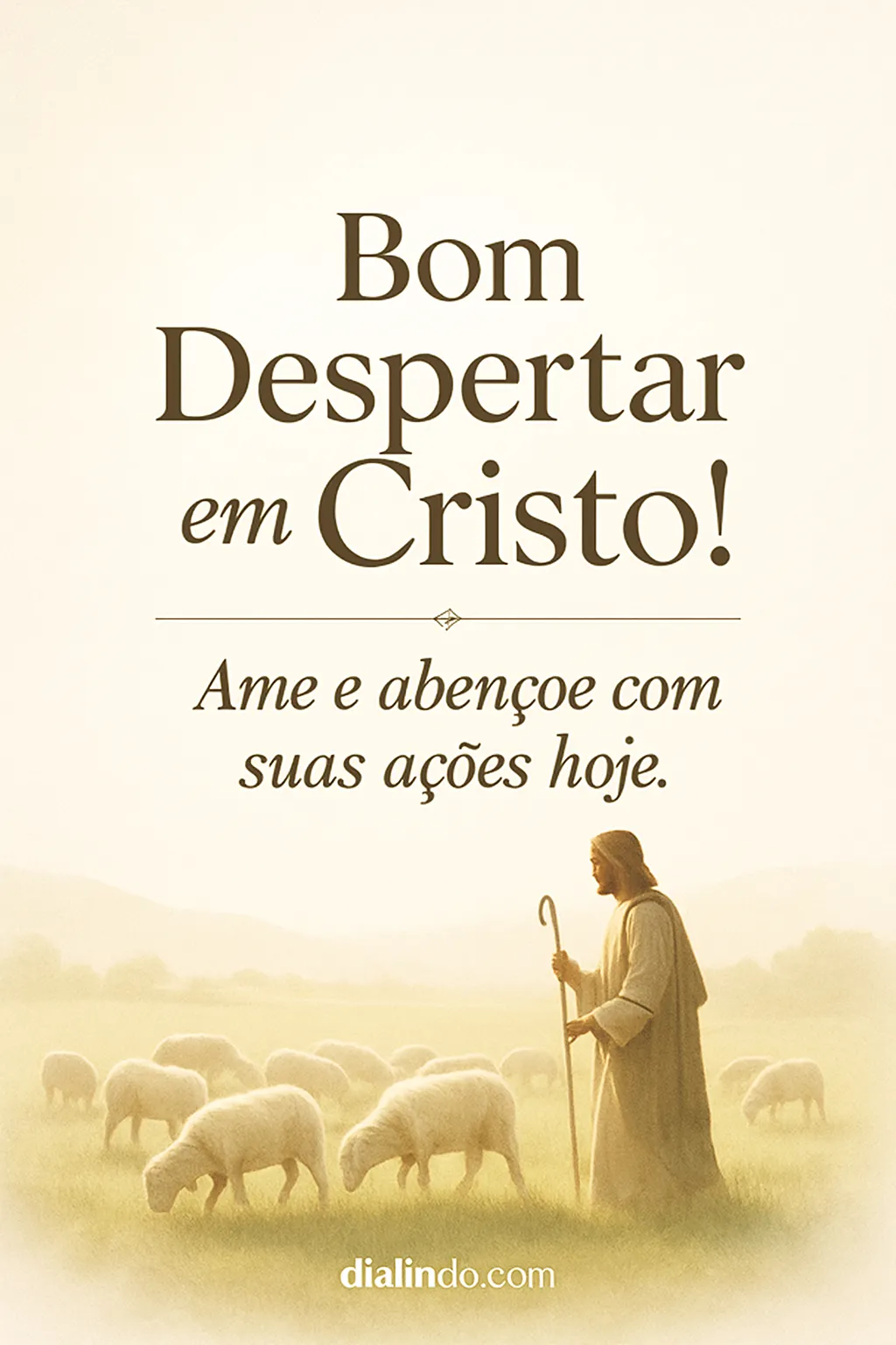 Amanhecer Cristão: Amor em Ato