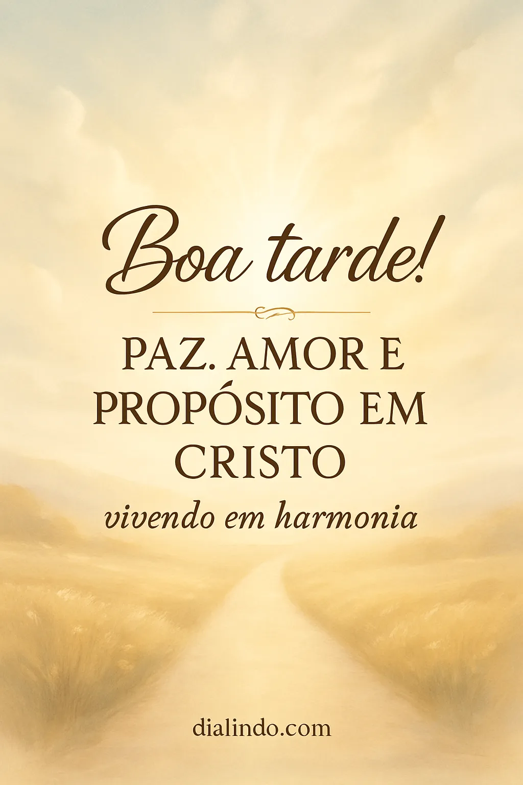 Cristo: Harmonia, Amor e Missão