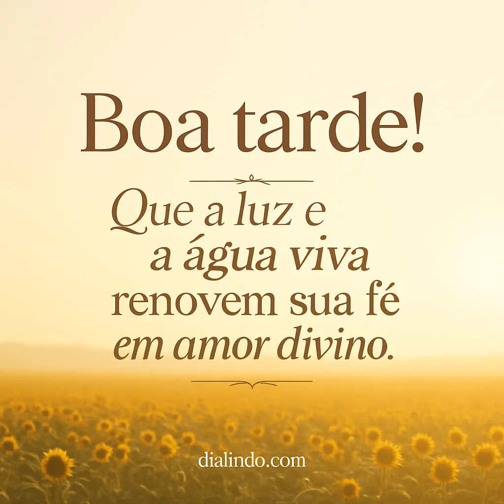 Renovação Divina: Luz e Água