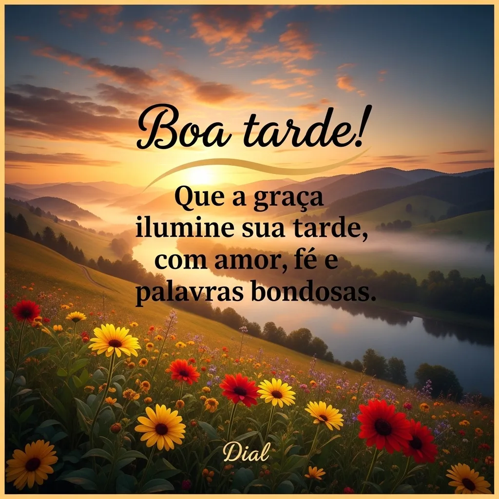 Luz, Amor e Fé na Tarde