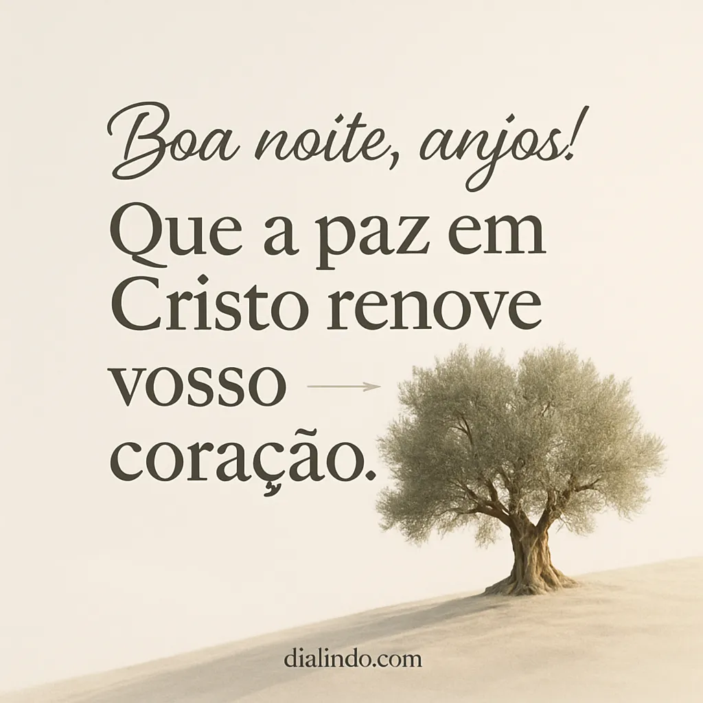 Paz renovada em Cristo.