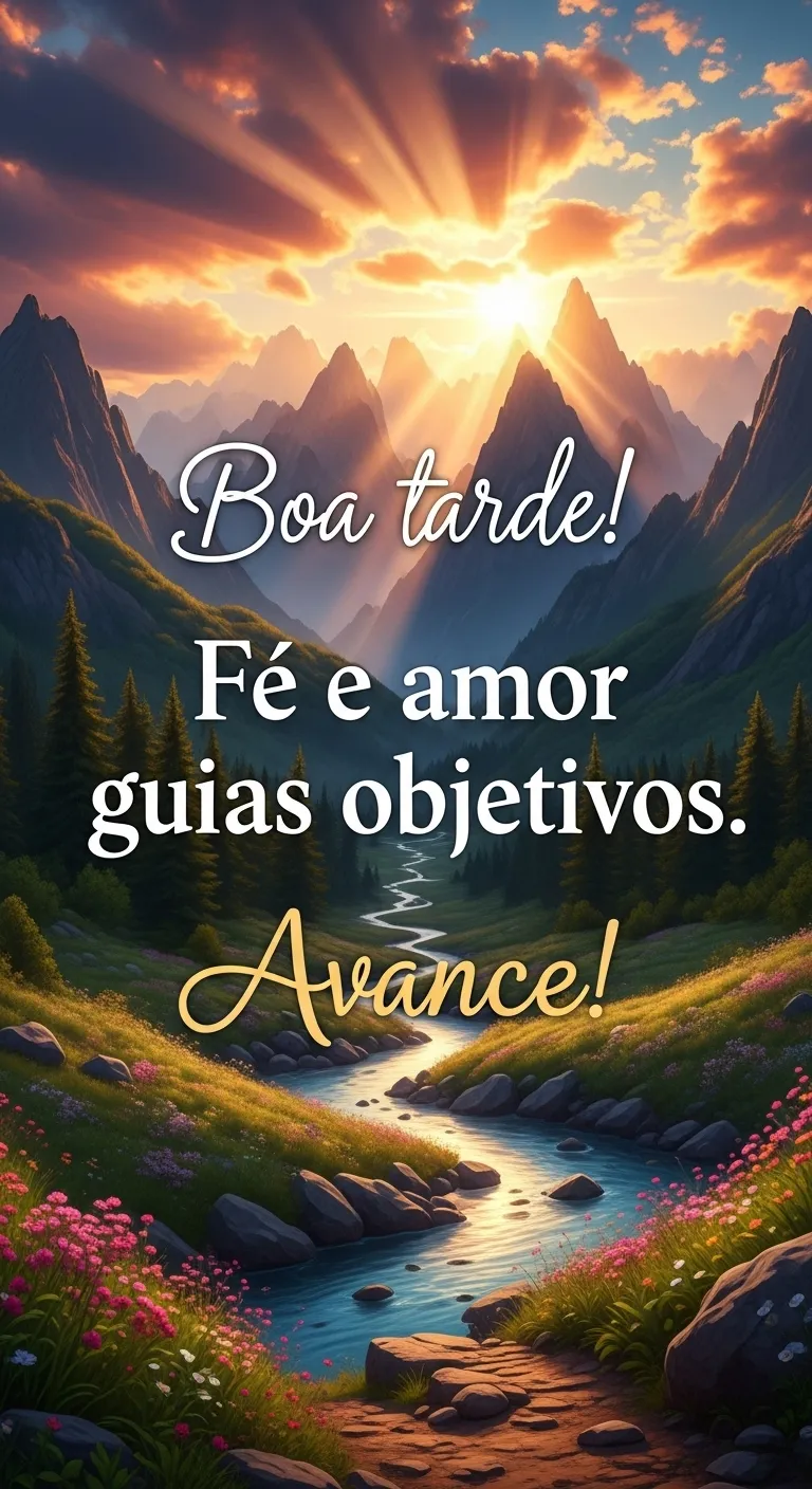 Fé, Amor, Rumo Certo.