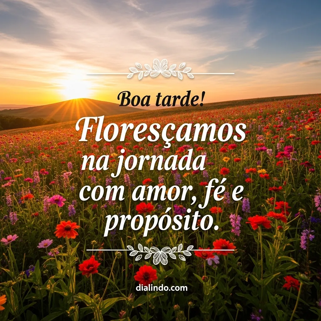 Florescer: Amor, Fé, Jornada.