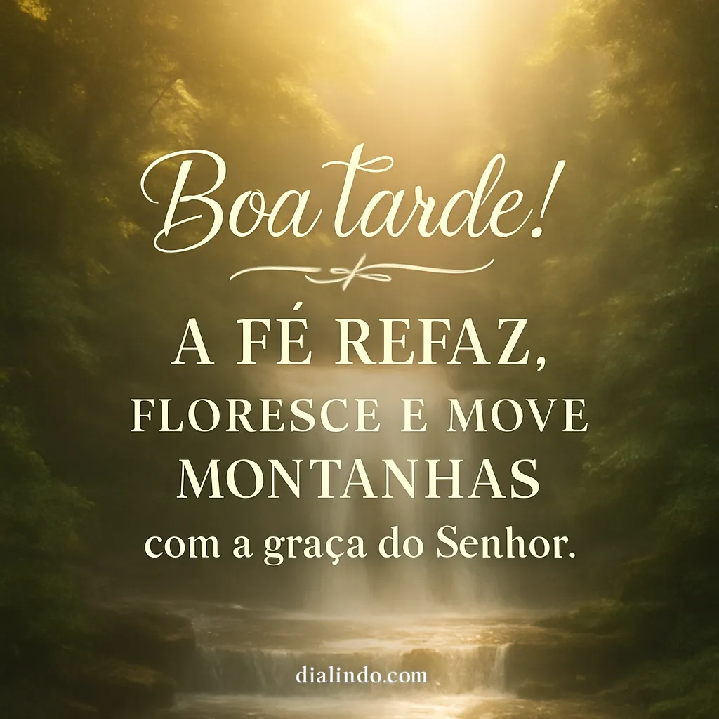 Fé: Jardim Divino em Ação