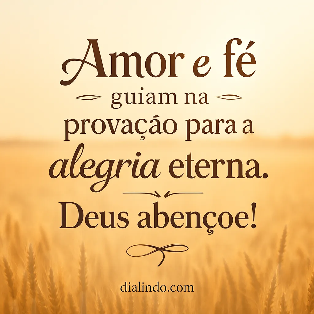 Provação Transitória, Alegria Divina