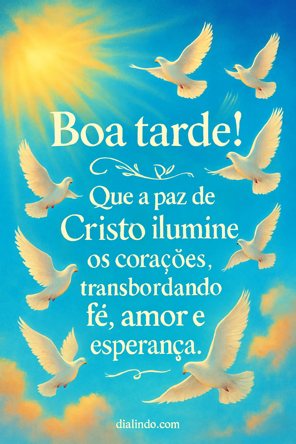Luz Trina: Fé, Amor, Esperança.