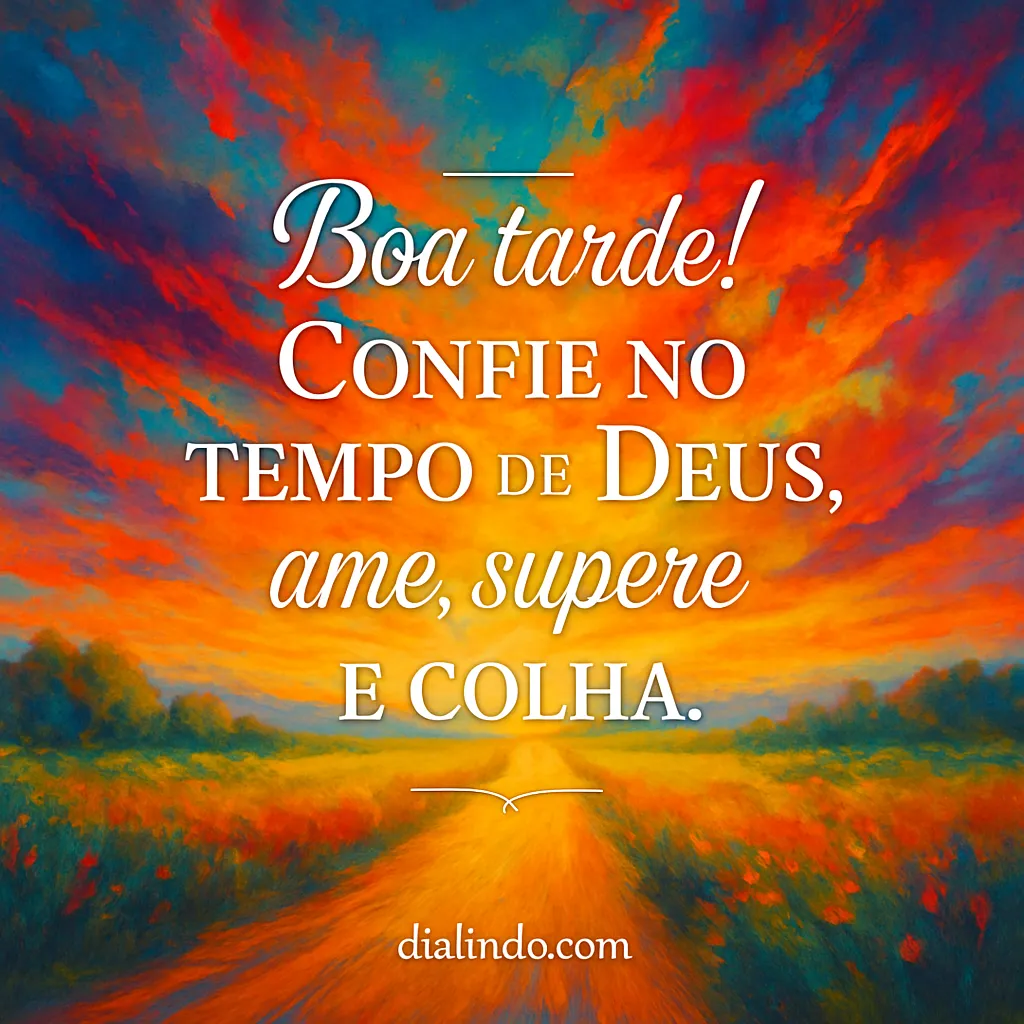 Tempo Divino: Amor, Superação, Colheita