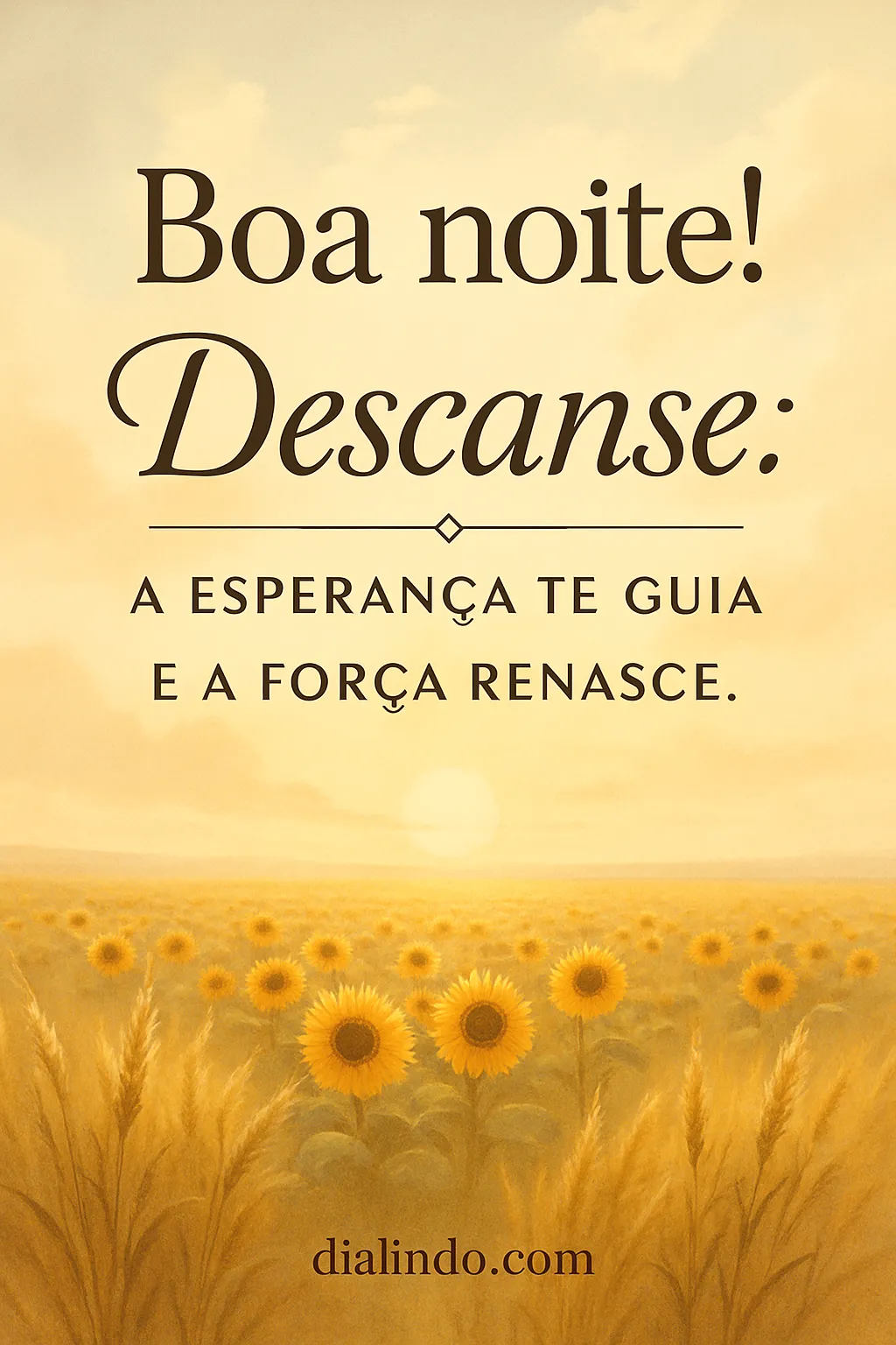 Guia, repouso, renascimento forte.