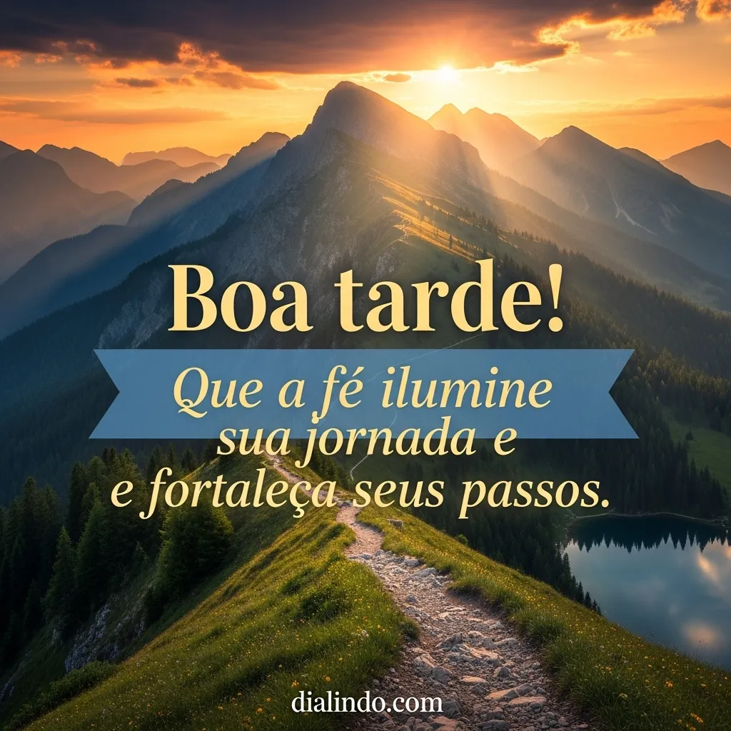 Passos firmes, fé radiante.