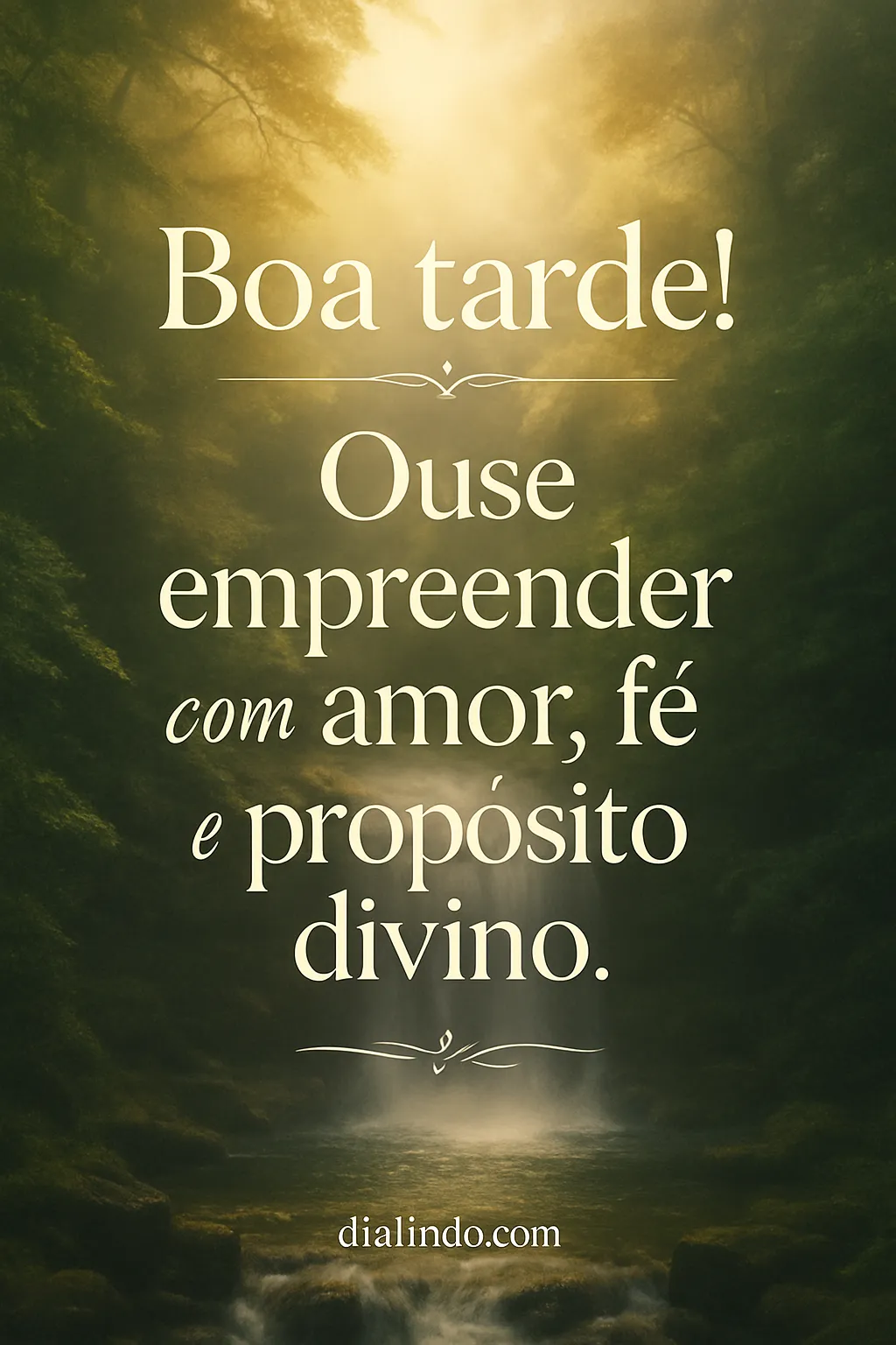 Divino Amor: Ouse Criar