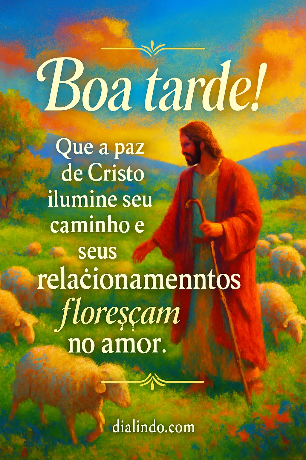 Luz, Paz, Amor Florescente.