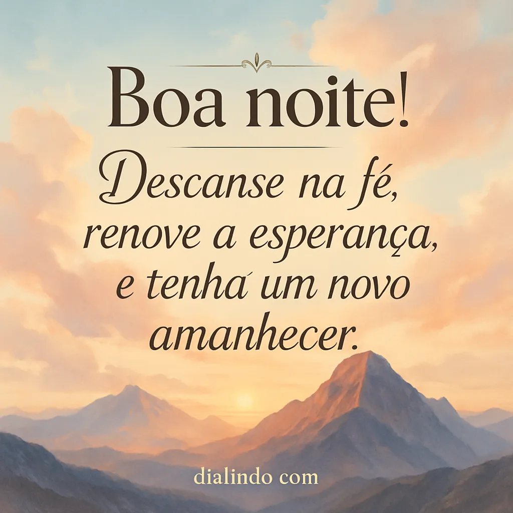 Fé, Esperança, Novo Amanhecer.