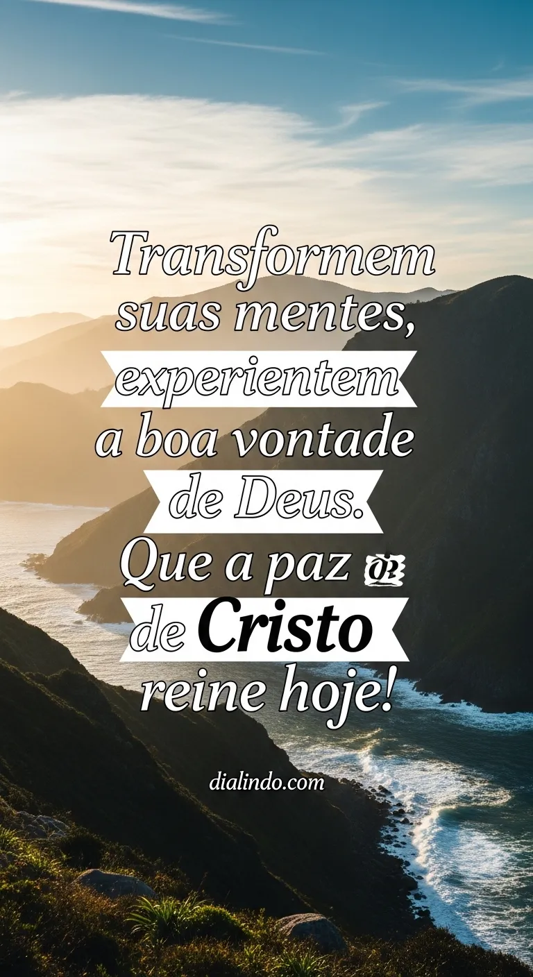 Mente Renovada, Paz Divina.