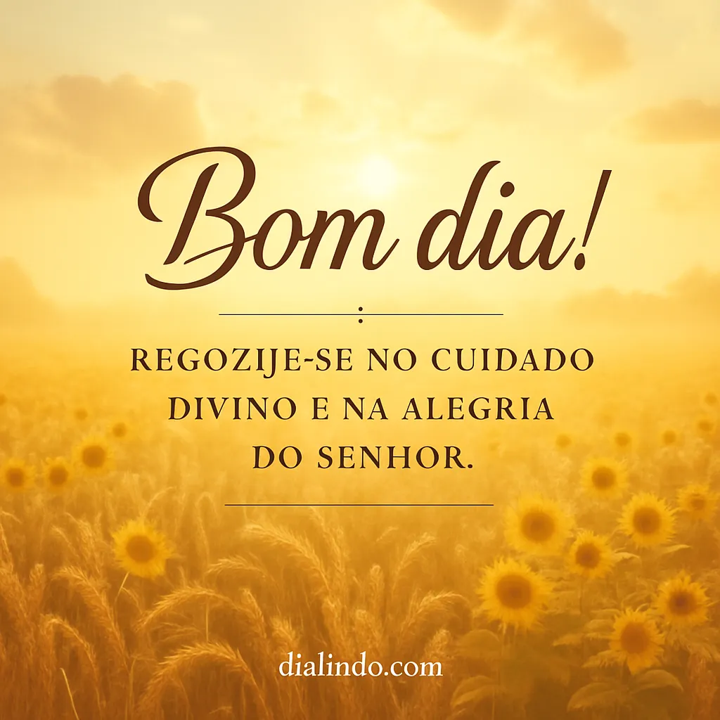 Manhã de Divina Alegria