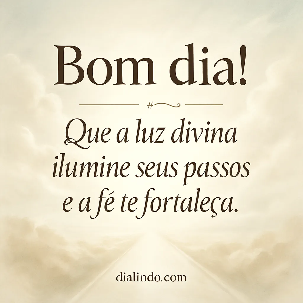 Passos Iluminados, Fé Fortalecida