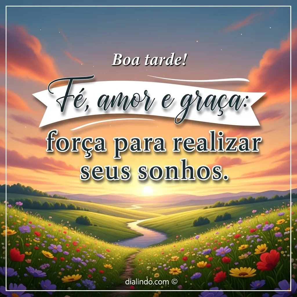 Sonhos: Fé, Amor, Ação.