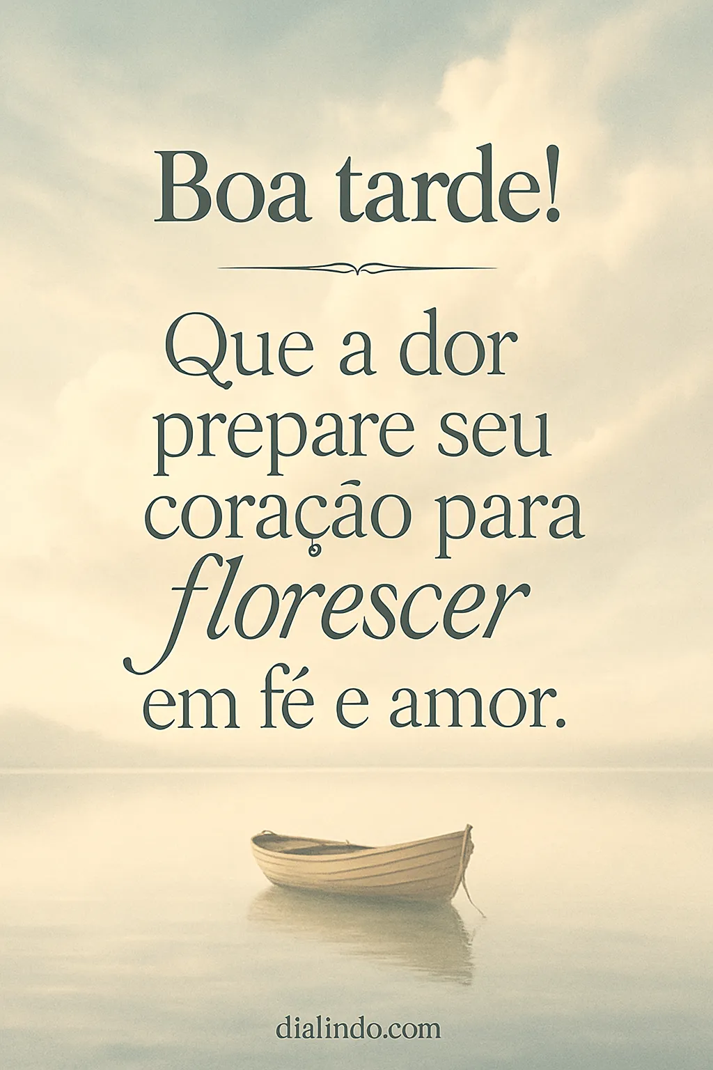 Dor, Berço de Amor-Fé.