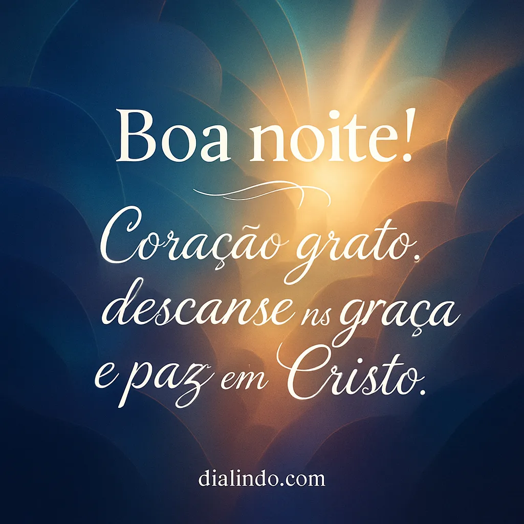 Gratidão Noturna: Paz Redentora