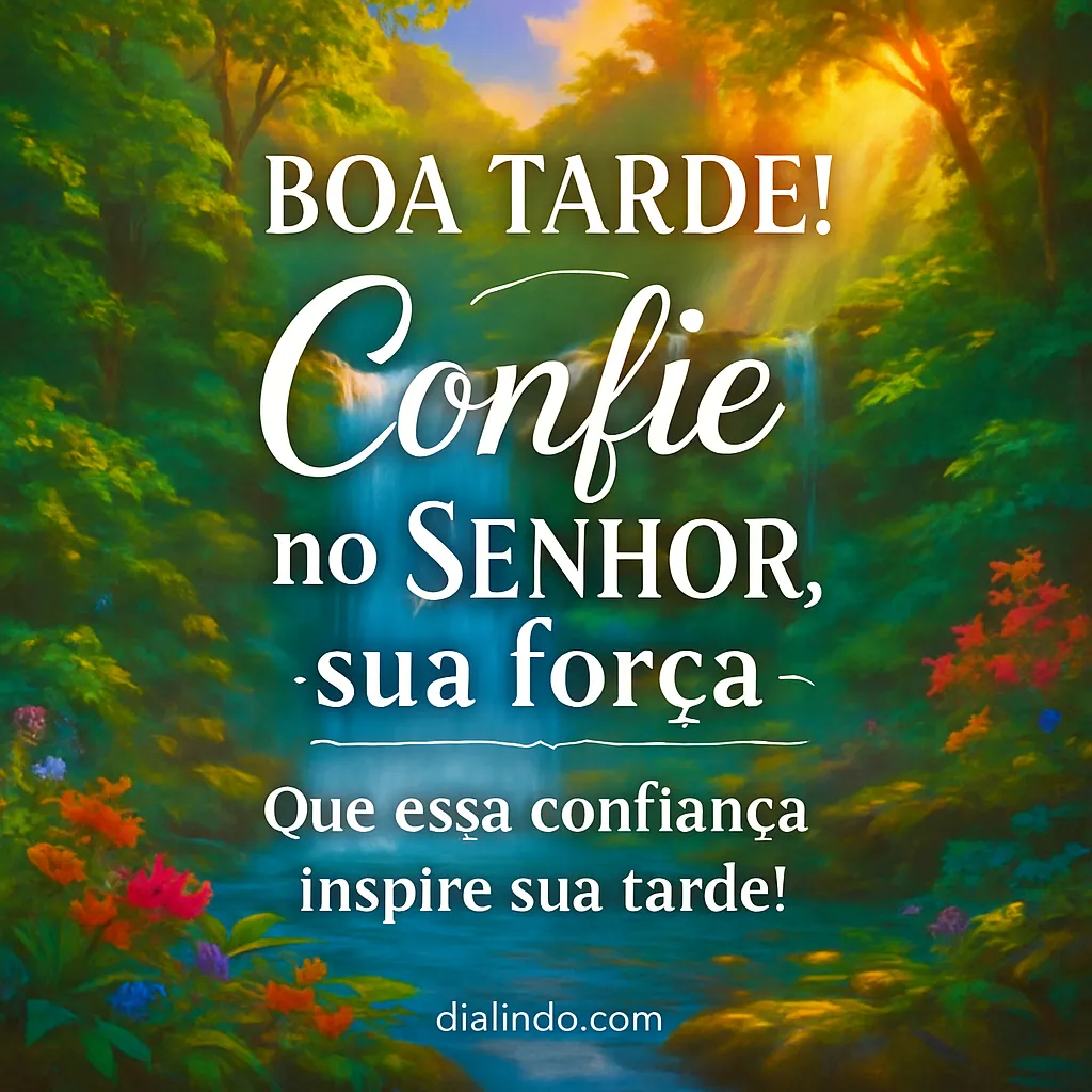 Confiança Divina na Tarde