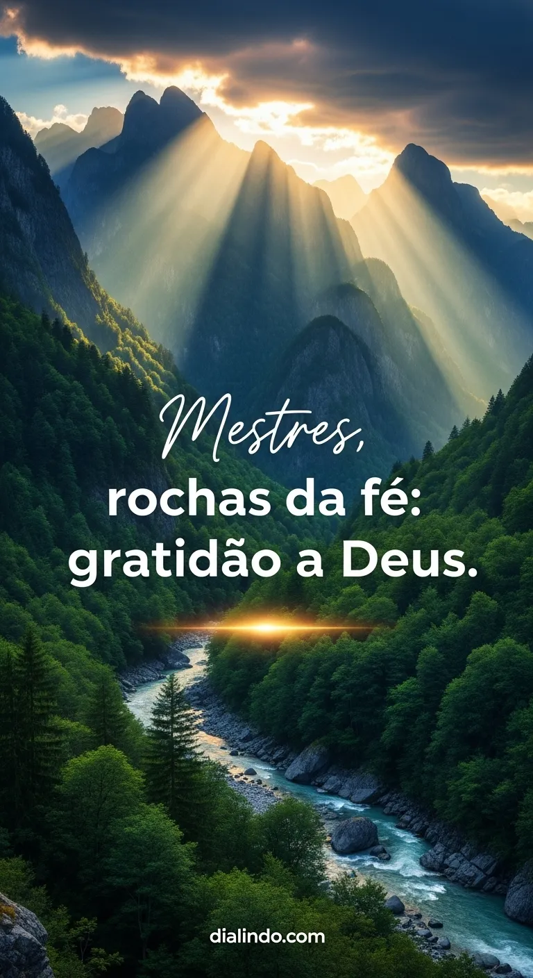 Gratidão Divina: Mestres Rochosos