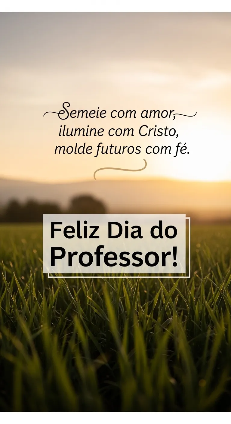 Professor: Amor, Luz, Futuro.