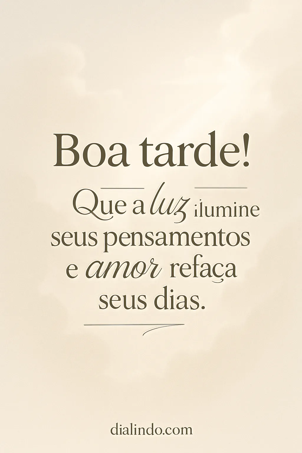 Luz do Pensar, Amor do Viver.