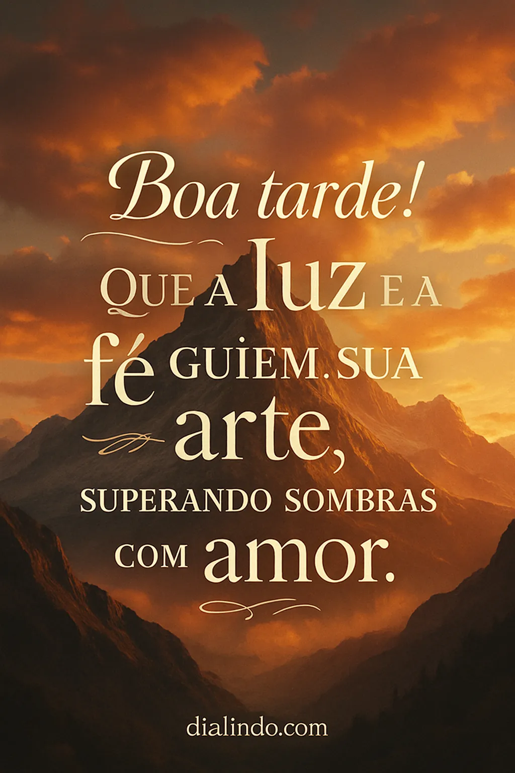 Arte Luz, Fé, Amor.