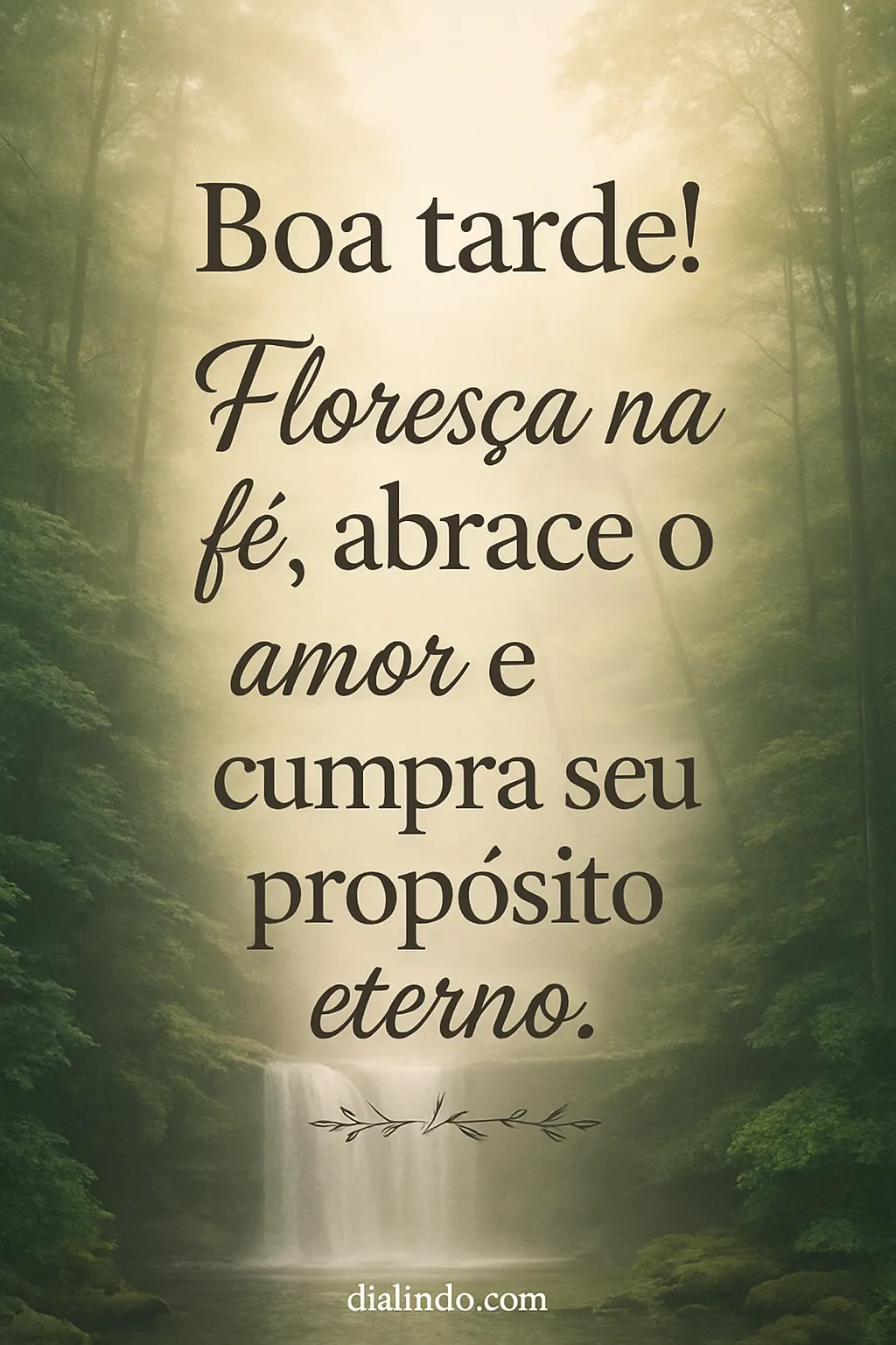 Fé, Amor e Propósito Eterno